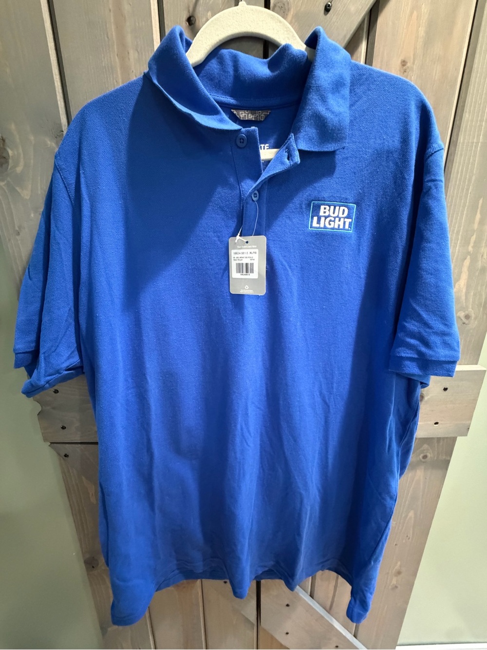 Bud Light Blue Men's Polo Shirt - Classic Logo Tee